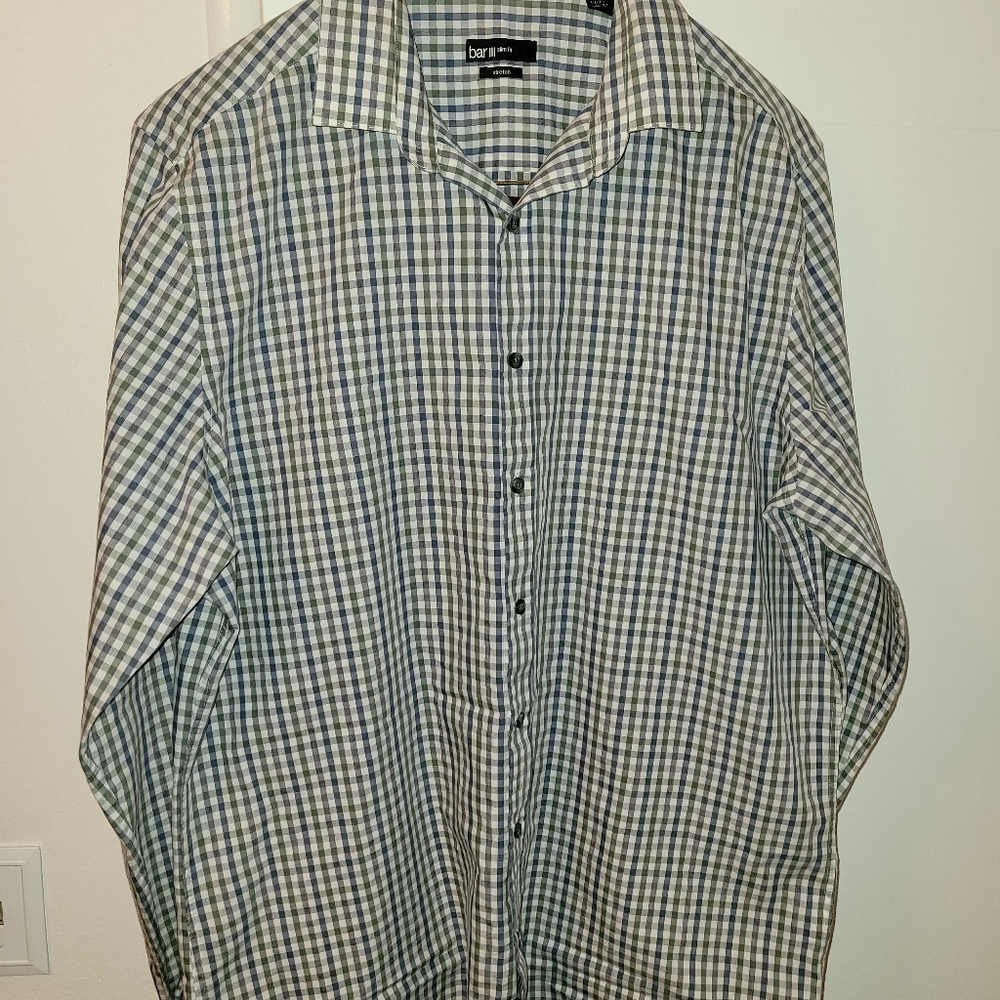 Bar III dress shirt slim fit stretch
